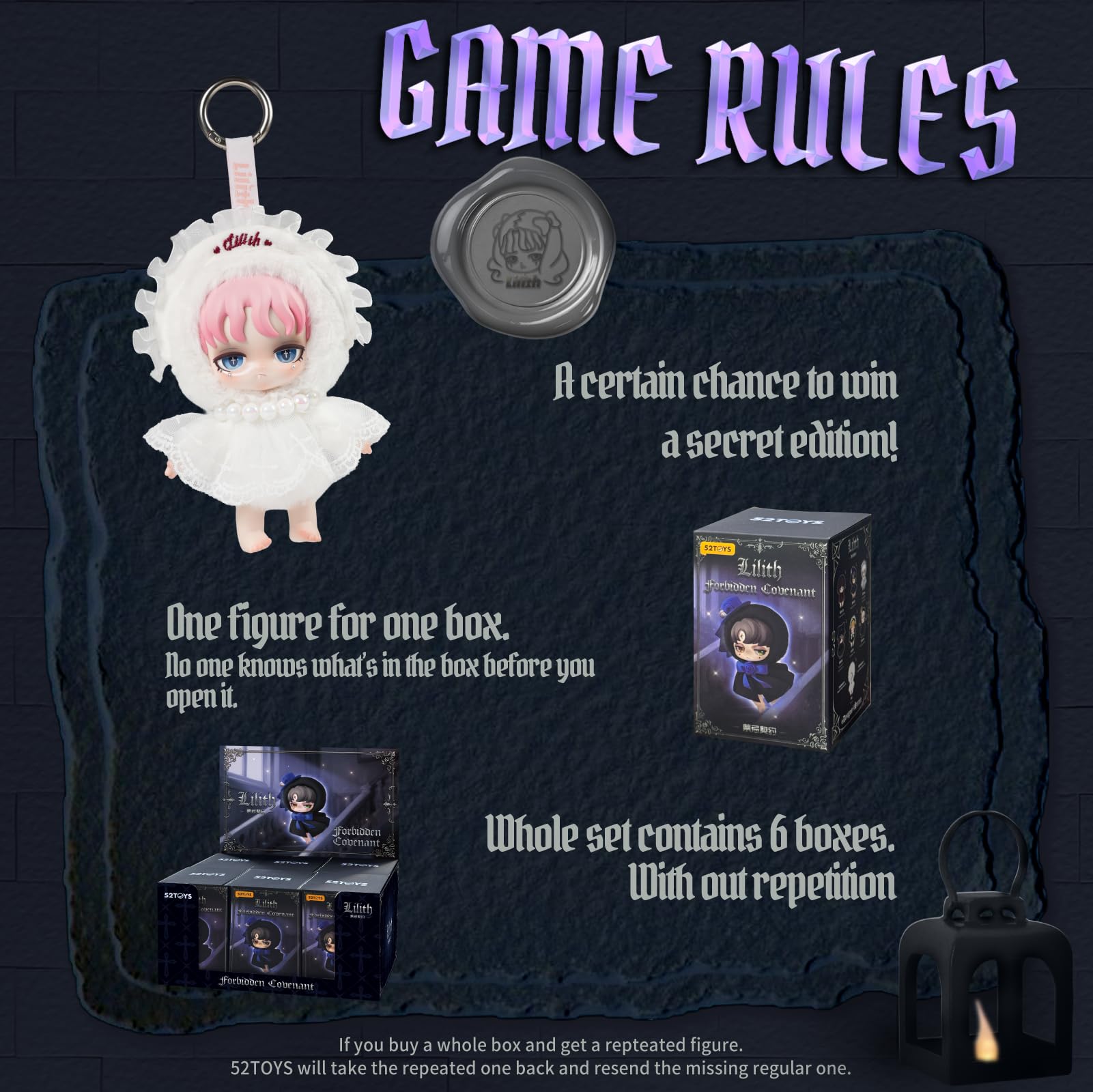 Amazon.com: 52TOYS Lilith Forbidden Covenant Series Blind Box
